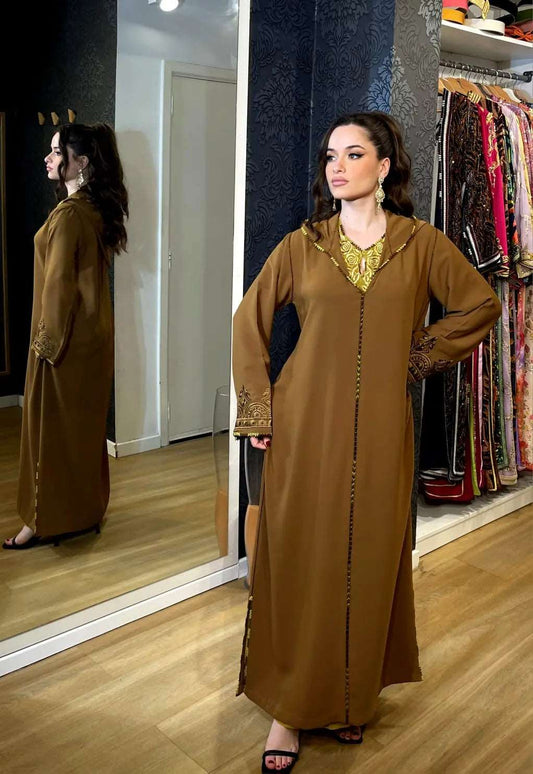 Jellaba marocain pour femmes beige
